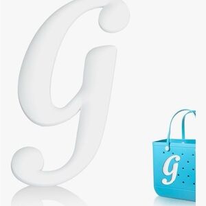 White 'G' Bog Bag Charm